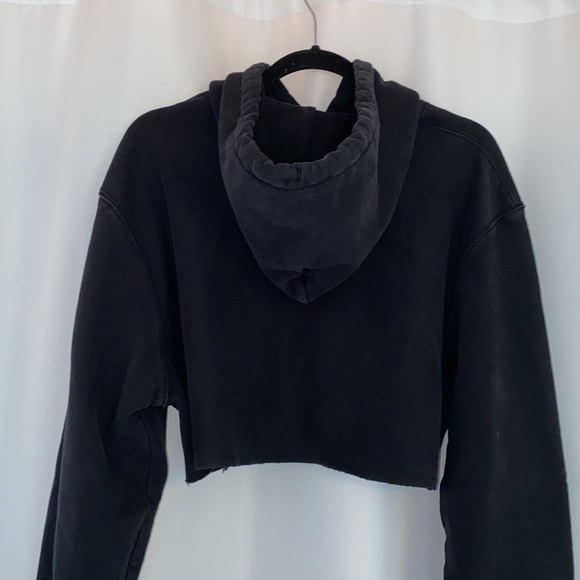 Champion Black Cropped Hoodie - Picture 2 of 3